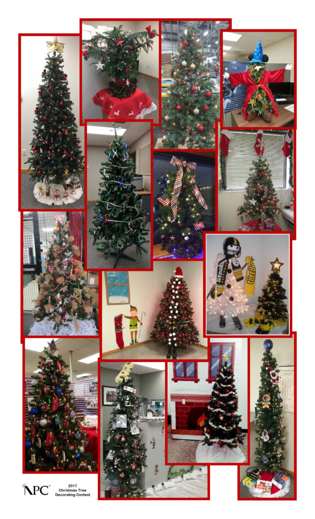 NPC's 2017 Christmas Tree Decorating Contest department entries
