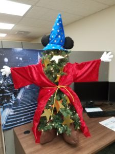 NPC's Marketing/Commercial Sales department tree was Mickey Mouse as The Sorcerer’s Apprentice from the movie Fantasia
