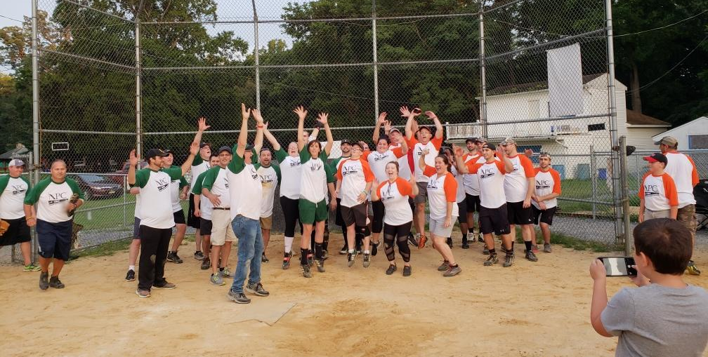 NPC softball teams jump